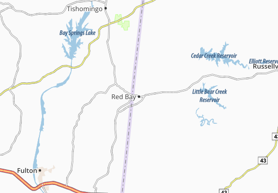 Mapa Red Bay