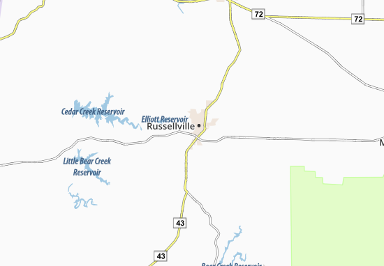 Mapa Reedtown