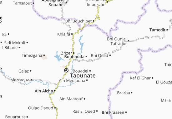 Kaart Plattegrond Bouhouda