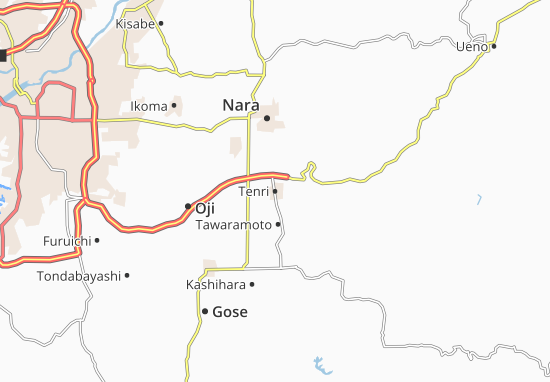 Karte Stadtplan Tenri