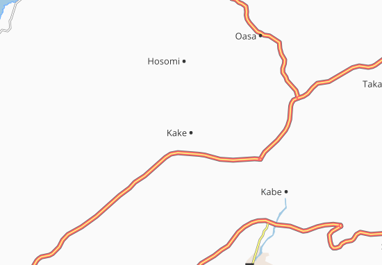 Mapa Kake