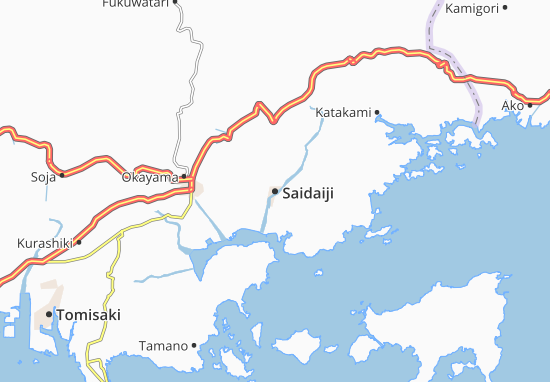 Karte Stadtplan Saidaiji
