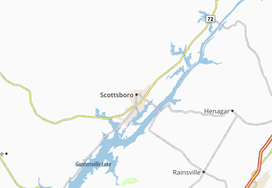 Mapa Scottsboro