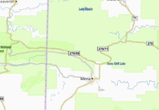 Kaart Plattegrond Eagleton