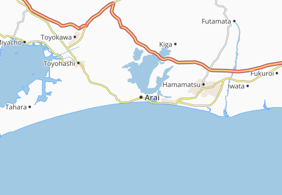 Karte Stadtplan Arai