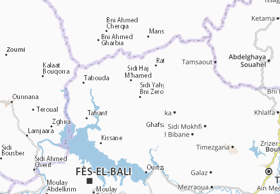 Kaart Plattegrond Sidi Yahya Bni Zeroual