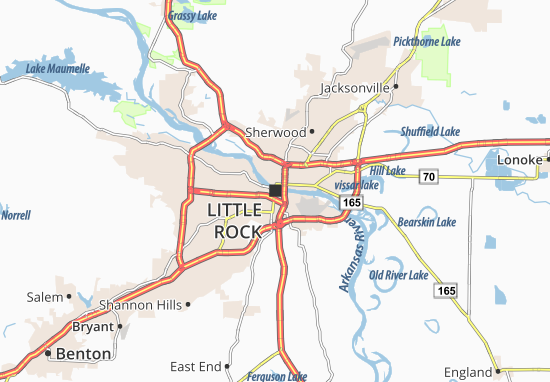 Mapa Little Rock