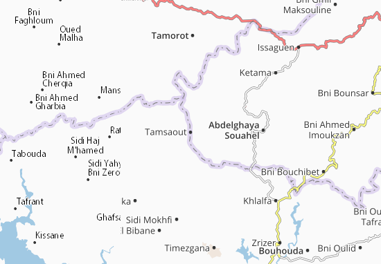 Kaart Plattegrond Tamsaout