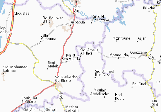 Carte-Plan Sidi Ameur Al Hadi