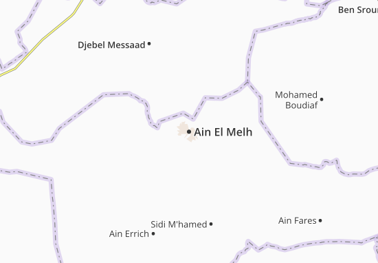 Kaart Plattegrond Ain El Melh