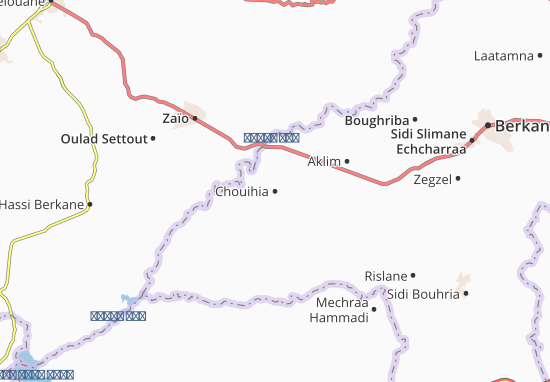 Kaart Plattegrond Chouihia