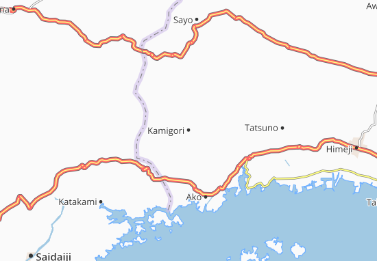 Mapa Kamigori