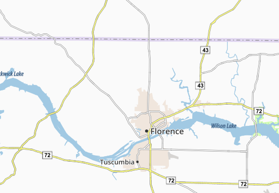 Mapa Underwood-Petersville