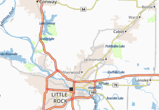 Karte Stadtplan Gibson