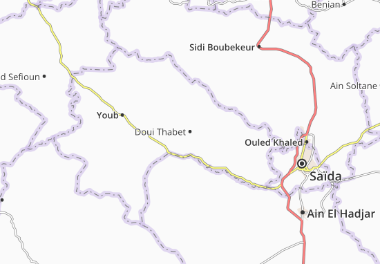 Kaart Plattegrond Doui Thabet