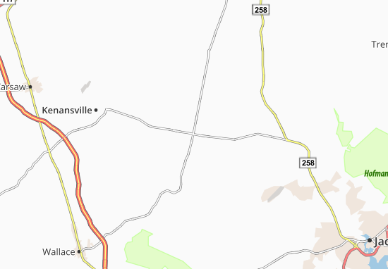 Kaart Plattegrond Beulaville