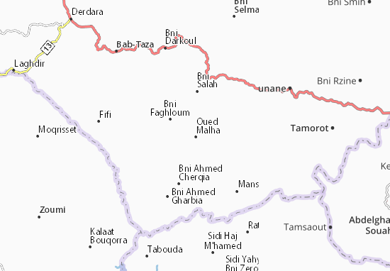Karte Stadtplan Oued Malha
