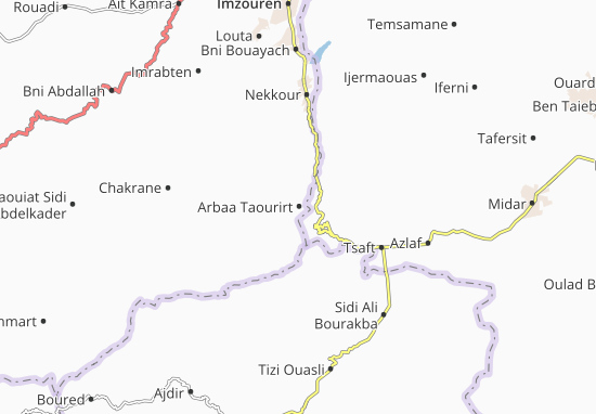 Karte Stadtplan Arbaa Taourirt