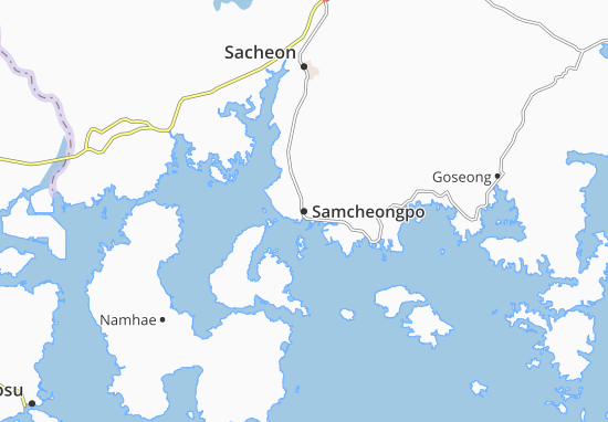 Kaart Plattegrond Samcheongpo