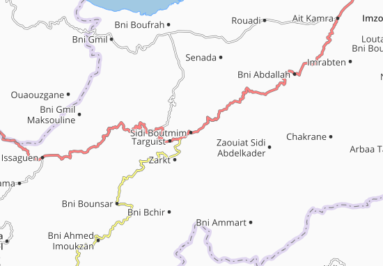Kaart Plattegrond Sidi Boutmim