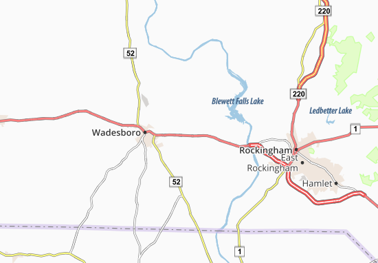 Mapa Lilesville