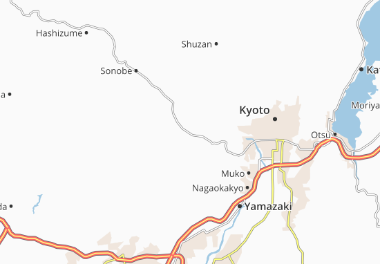 Karte Stadtplan Kameoka