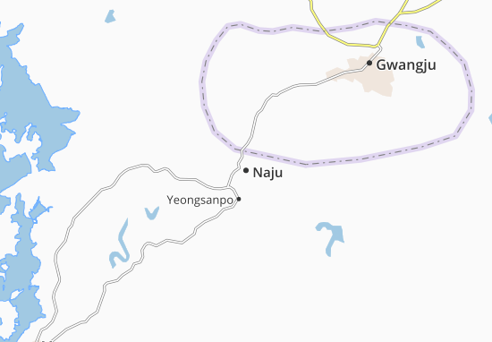 Kaart Plattegrond Naju