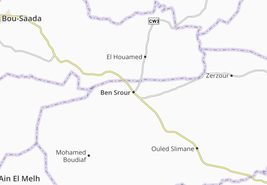 Mapa Ben Srour