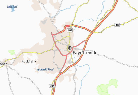 Mappe-Piantine Fayetteville