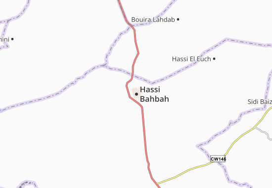 Kaart Plattegrond Hassi Bahbah