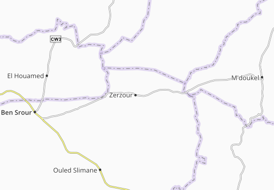Mapa Zerzour