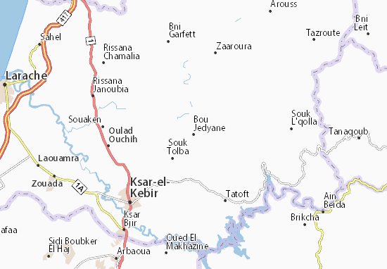 Bou Jedyane Map