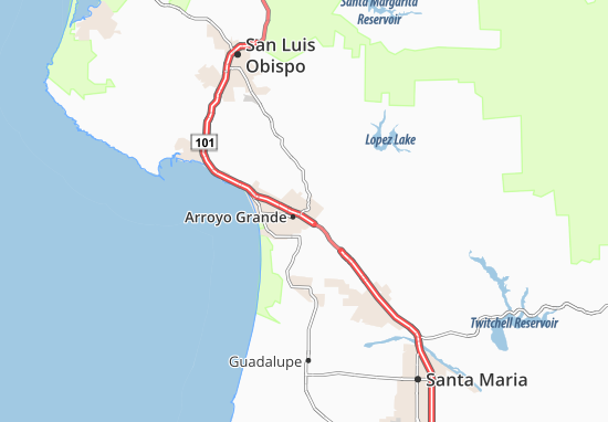 Mapa Arroyo Grande