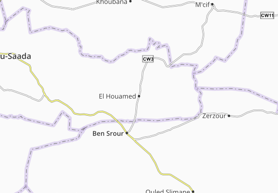 Mapa El Houamed