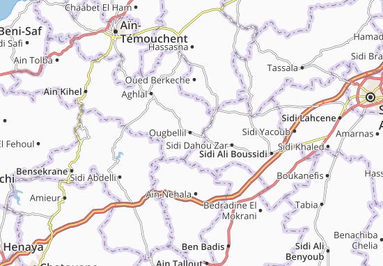 Mapa Ougbellil