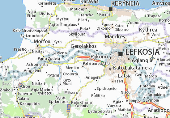 Karte Stadtplan Kokkinotrimithia