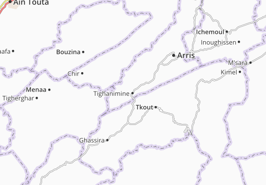 Karte Stadtplan Tighanimine