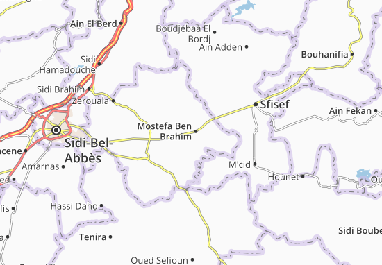 Kaart Plattegrond Mostefa Ben Brahim