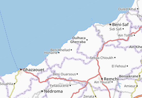 Karte Stadtplan Beni Khellad
