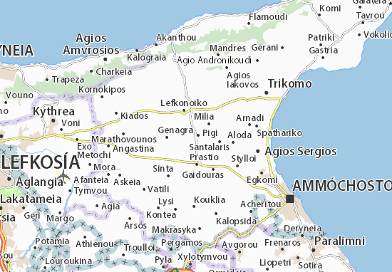 Mapa Peristerona