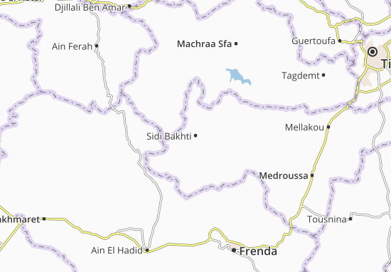 Karte Stadtplan Sidi Bakhti