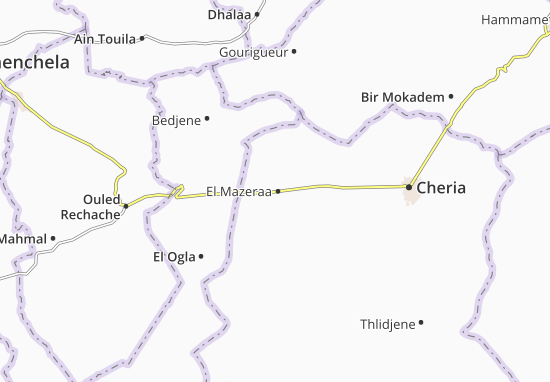 Karte Stadtplan El Mazeraa