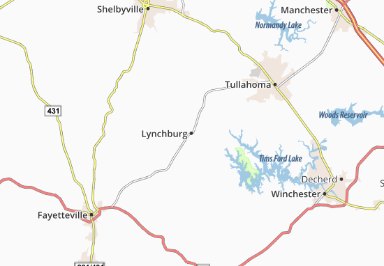 Mapa Lynchburg