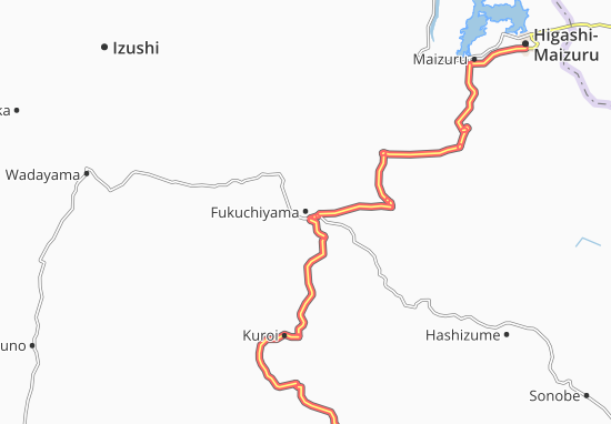Mapa Fukuchiyama