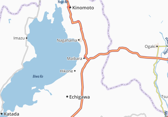 Mapa Maibara