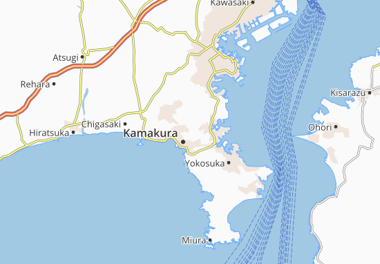 Karte Stadtplan Yokohama