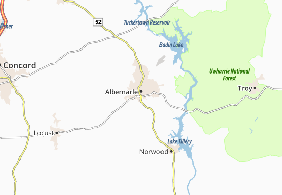 Mapa South Albemarle