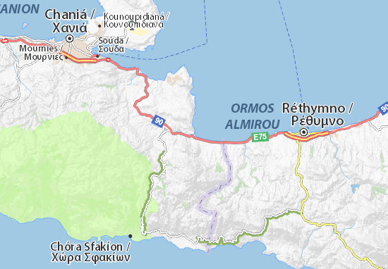Mapa Georgioúpoli