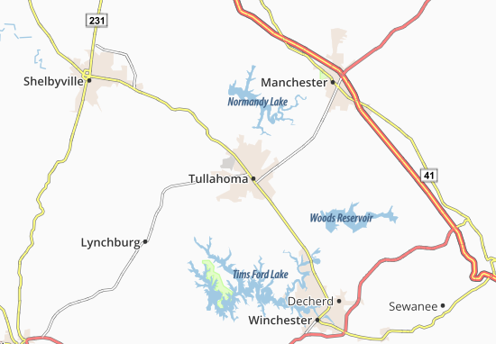 Mapa Tullahoma