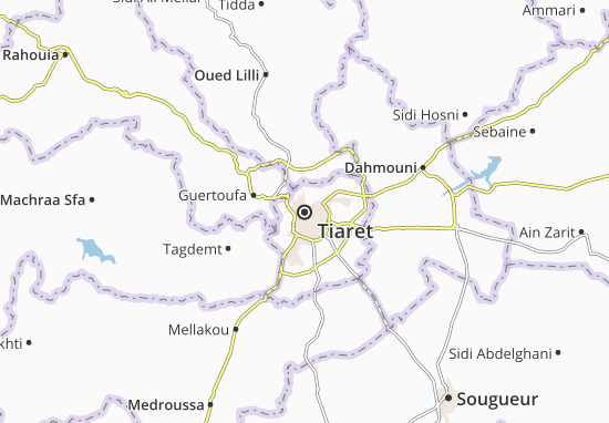Mapa Tiaret